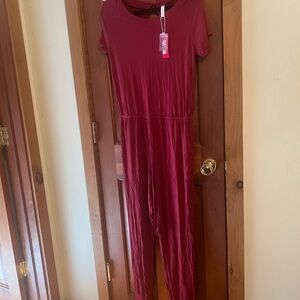 Don BCQ Burgundy Jumpsuit